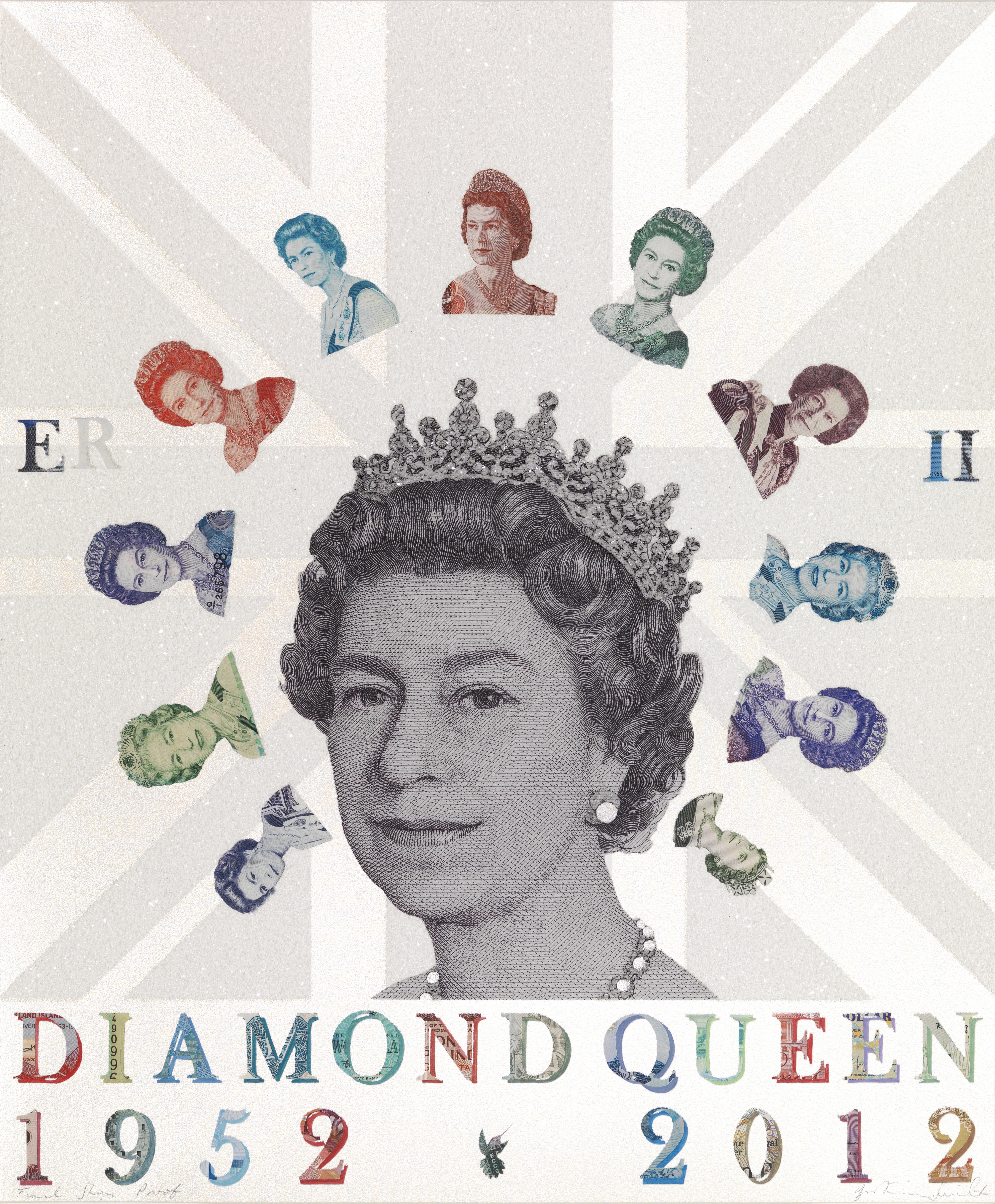 Diamond Queen - a limited edition print by Justine Smith, London