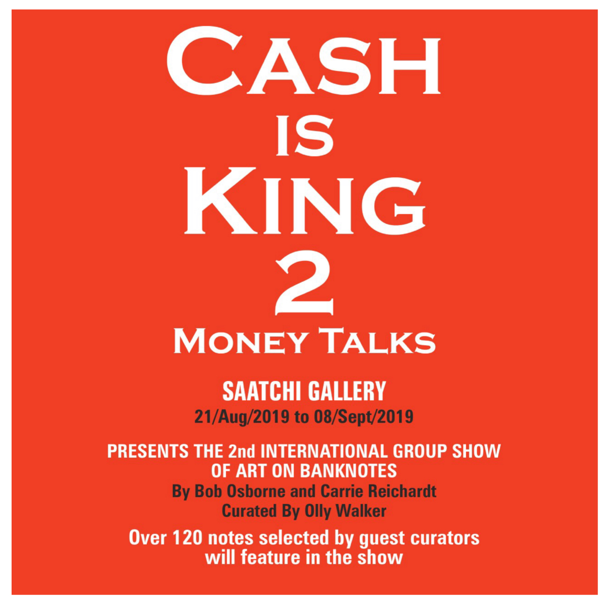 King talk. Cash is King.